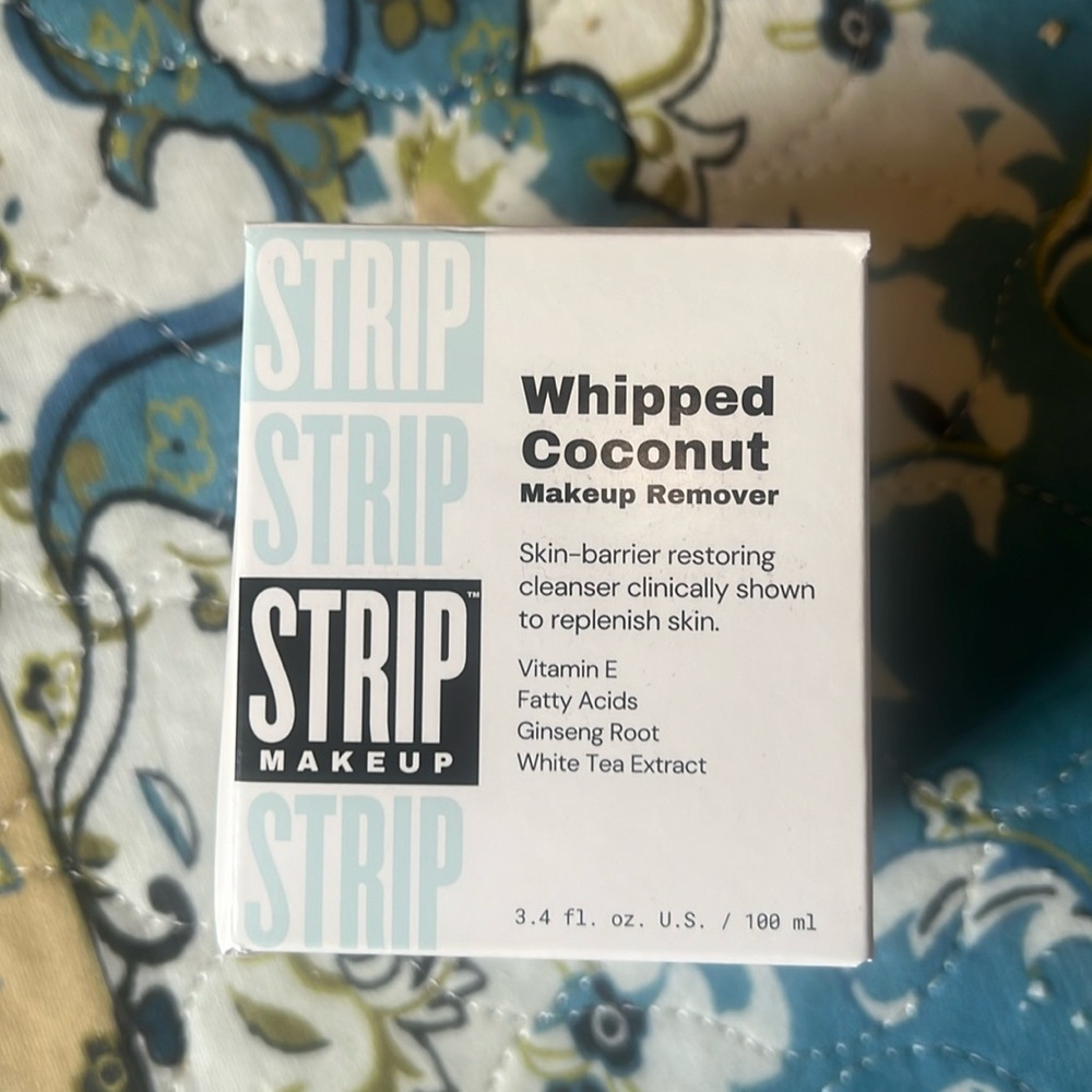 Strip Makeup Whipped Coconut Makeup Remover. New in Box Full Size 3.4 Fl Oz